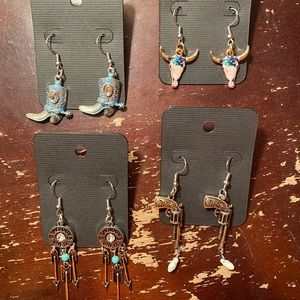 Handmade hook back earrings
